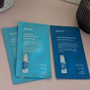 Riversol Travel Anti- Aging Serum & Exfoliating Peel Set New!